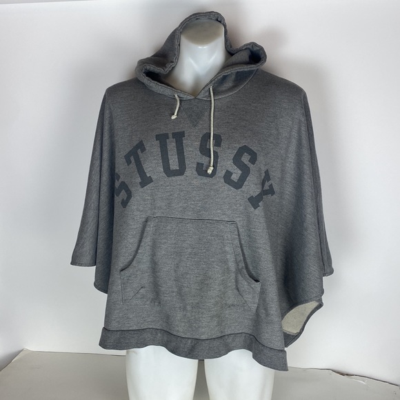 Stussy Hoodie Poncho Sweatshirt Womens size M - Picture 1 of 10